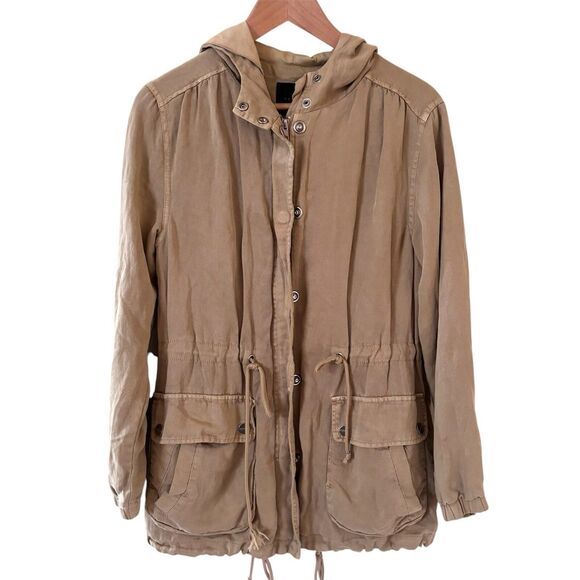Sanctuary Womens Spring Parka Utility Jacket  XS Tan Outdoors Classic Athleisure - Picture 1 of 11